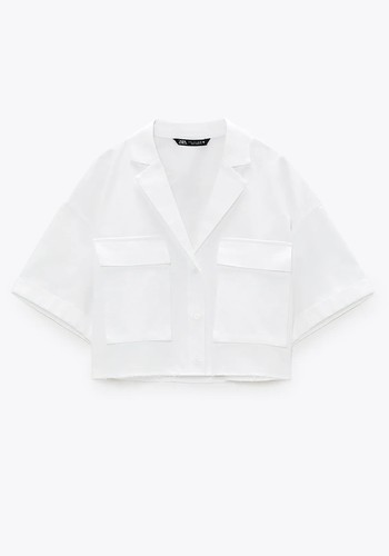 Cropped Shirt With Pockets from Zara