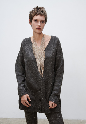 Cardigan With Ribbed Trims from Zara