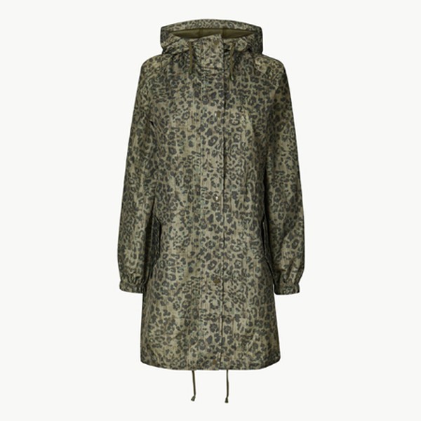 Animal Print Pack Away Parka 
