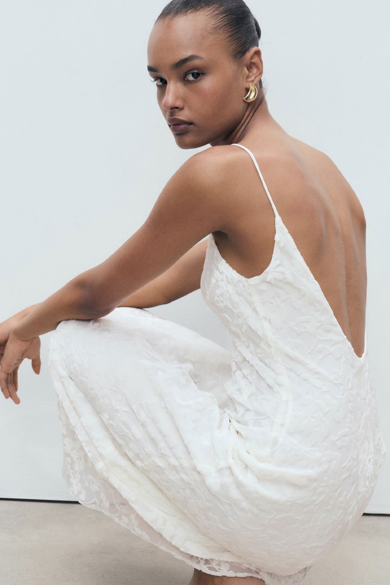 Devoré Floral Dress