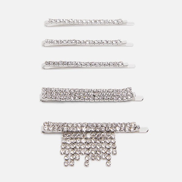 Pack of Rhinestone Hairclips from Zara