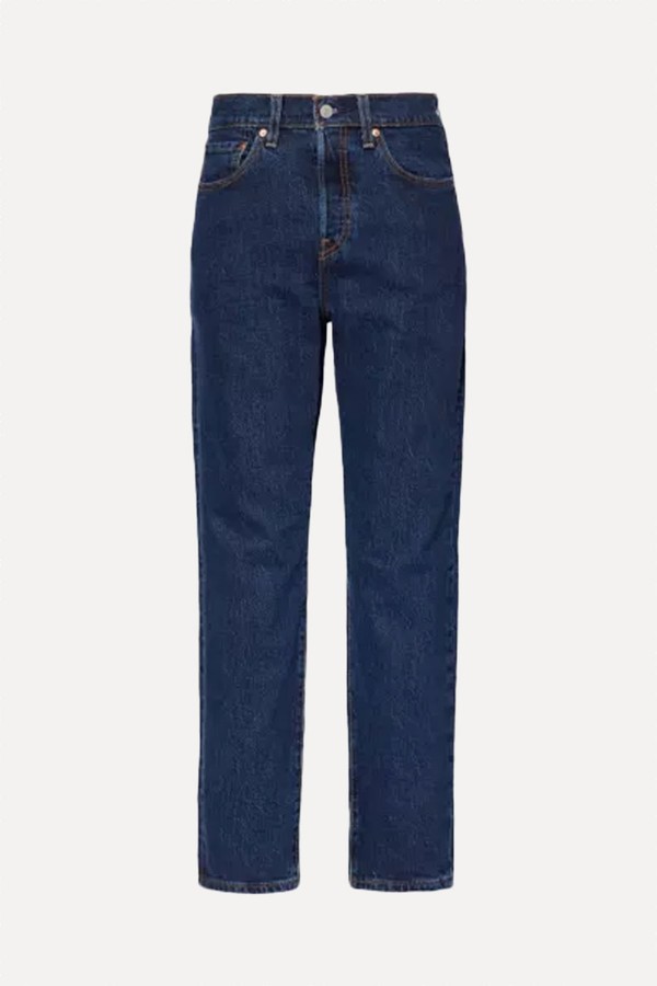 501 High-Rise Straight-Leg Denim Jeans from Levis