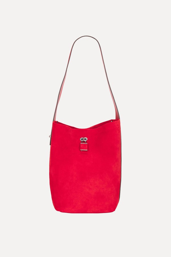 Suede Slim Bucket Bag from Tory Burch