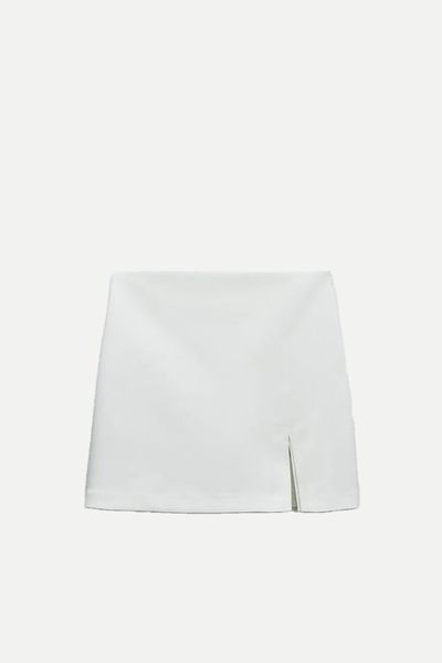 Skort With Slit At The Hem from Zara