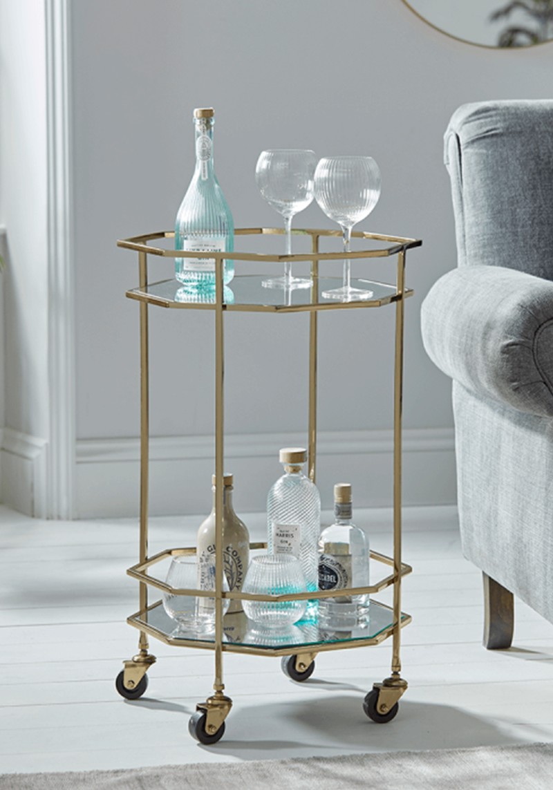 Octagonal Drinks Trolley
