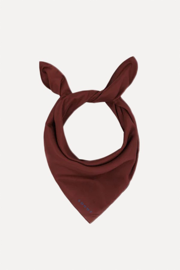 Signature Silk Neck Square Scarf from Soeur