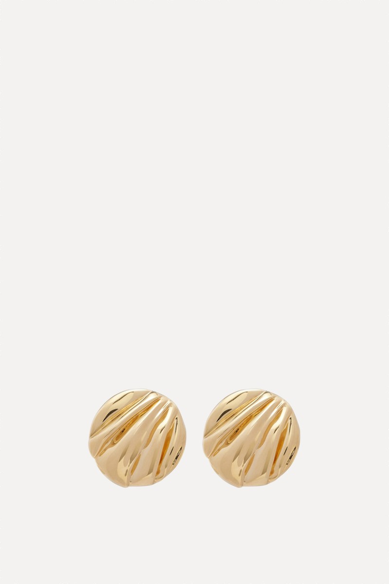 Pleats Clip-On Drop Earrings from Chloé