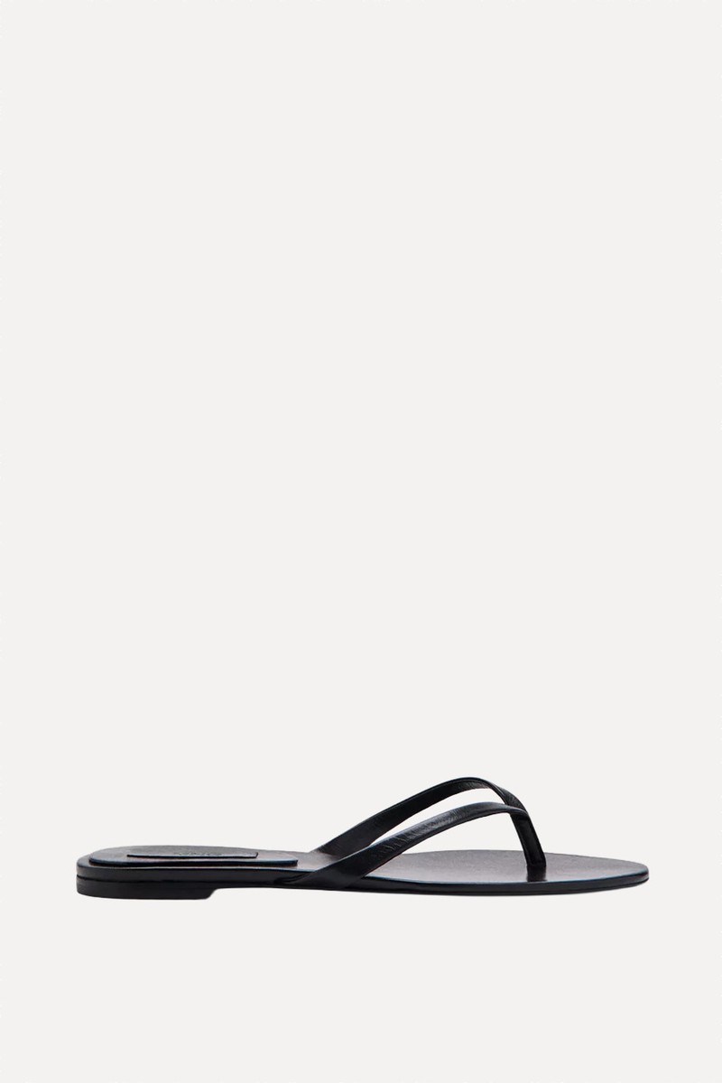Leather Strap Sandals from Mango