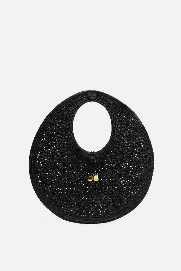Le Rond Spiaggia Raffia Shoulder Bag from Jacquemus