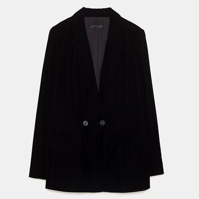 Velvet Blazer from Zara