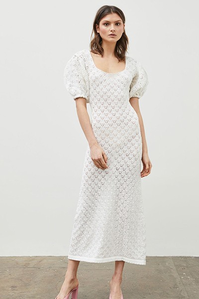 Nightingale Organic Knit Maxi Dress from Van Der Kooij