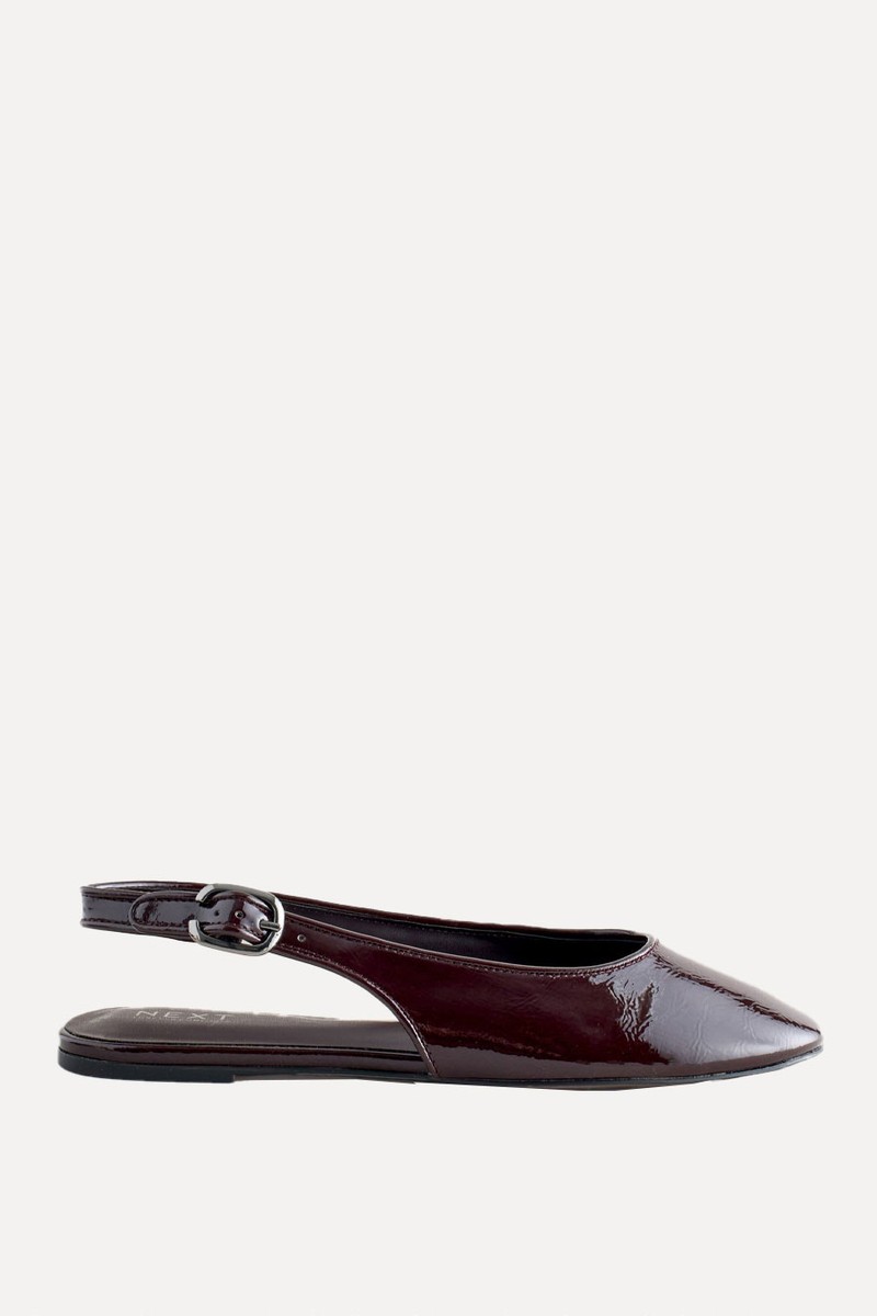 Forever Comfort® Round Toe Slingback Flats from Next