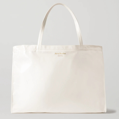 Printed Coated Cotton-Blend Tote from Acne Studios