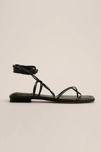 Strappy Calf Flats from Na-kd