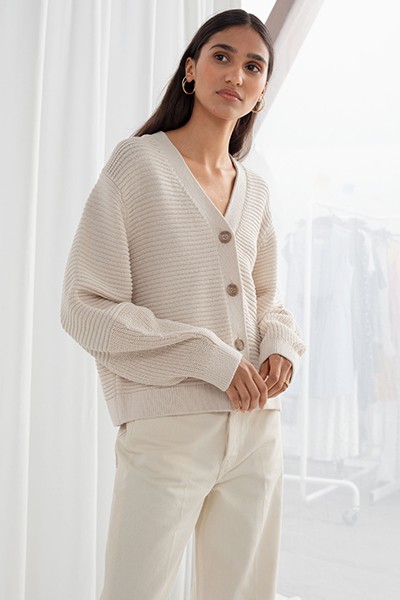 Cropped Cotton Cardigan from & Other Stories