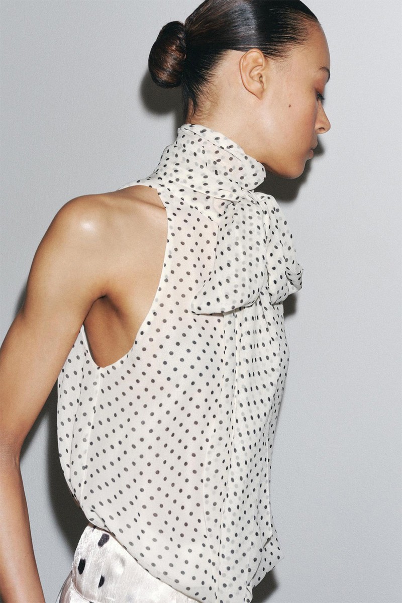 Polka Dot Halter Top from Zara