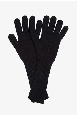 Cashmere Long Pointelle Gloves from Brora