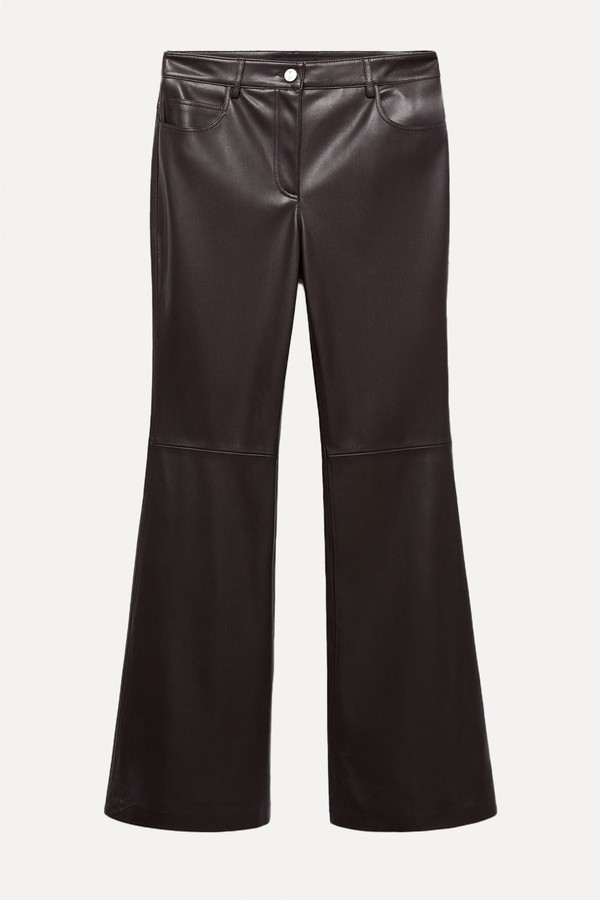 Leather-Effect Skinny Trousers from mango