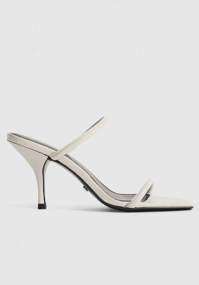 Magda Leather Strappy Heeled Sandals from Reiss