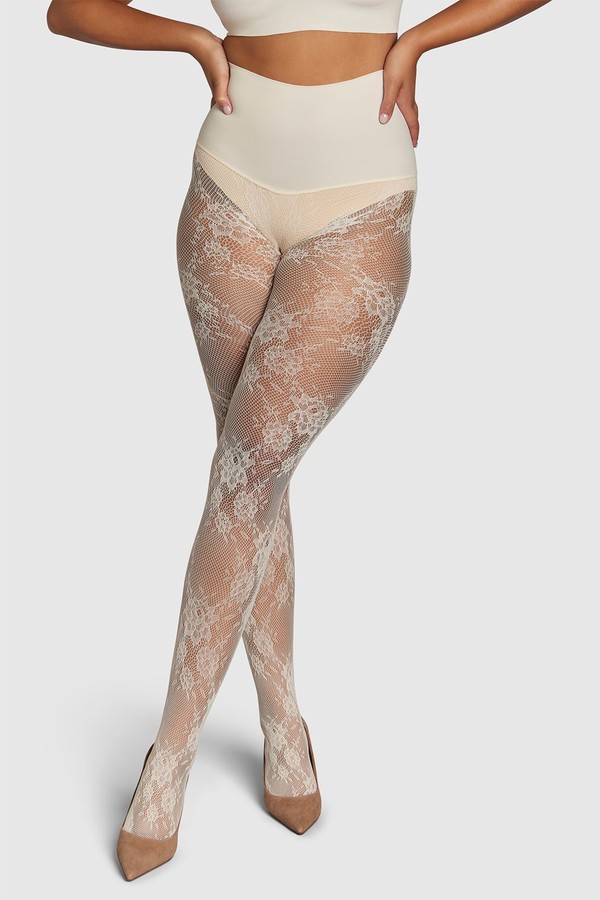 The Floral Lace Patterned Tights