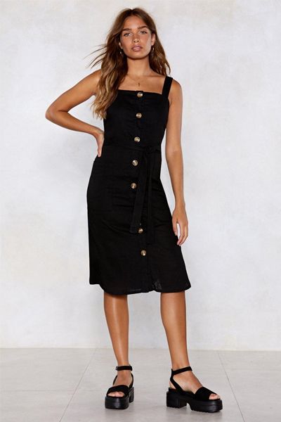 Lose Control Button Down Dress