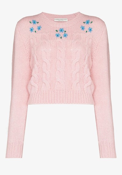 Cropped Cable Knit Jumper  from Alessandra Rich 