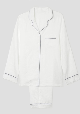 White Linen Pyjamas from Piglet In Bed