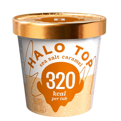 Sea Salt Caramel Ice Cream from Halo Top 