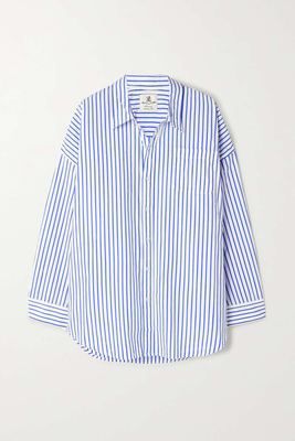 Oversized Striped Cotton-Poplin Shirt from Denimist
