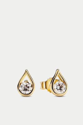Infinite 14k Gold Lab-grown Diamond Earrings