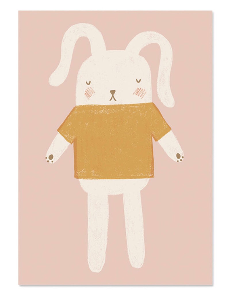 Bunny Toy Children’s Print from Raspberry Blossom