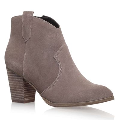 Sade Taupe Mid Heel Ankle Boots from Kurt Geiger