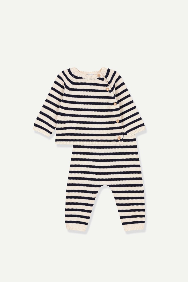 Striped Knit Ensemble from Petit Bateau