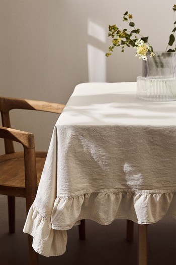 Frill-Trimmed Tablecloth, £34.99 | H&M