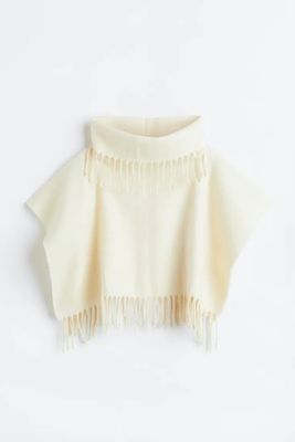 Fringe-Trimmed Polo Neck Scarf from H&M
