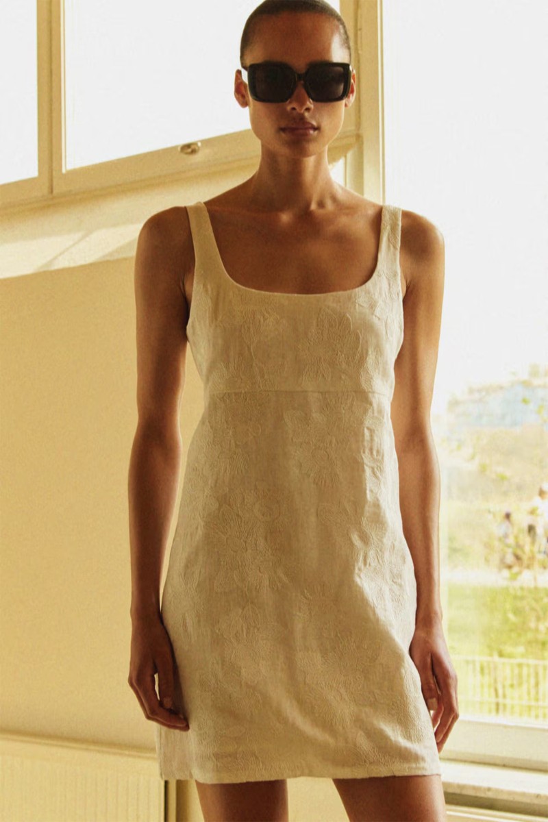 Embroidered Mini Dress from H&M