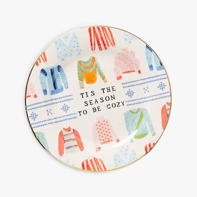 Cozy Christmas Jumper Side Plate from Anthropologie