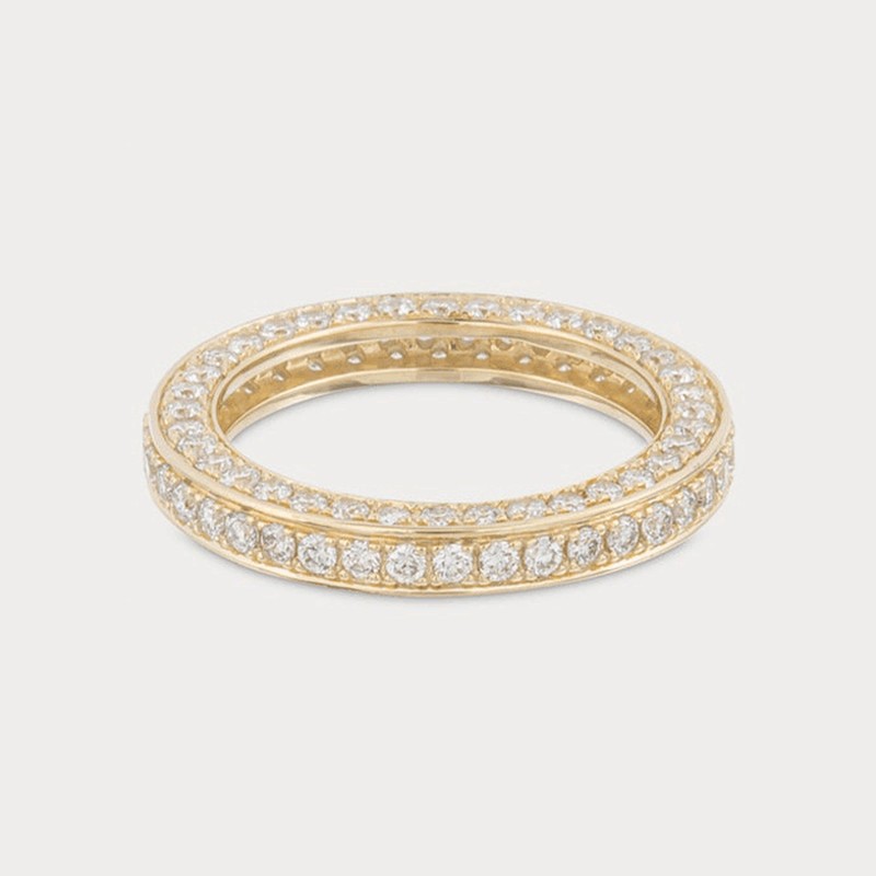 Triple Diamond Eternity Ring