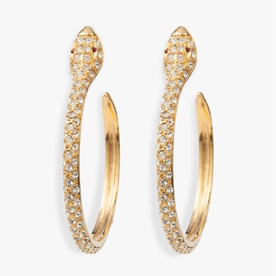 Vintage Snake Hoop Earrings from Susan Caplan Vintage