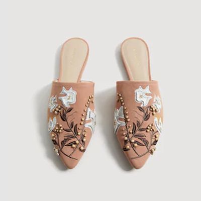 Embroidered Slingbacks from Mango
