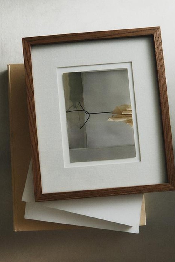 Wooden & Linen Photo Frame