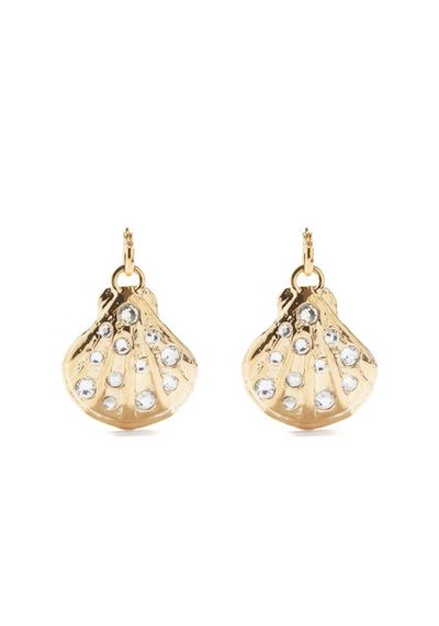 Metallic Summer Nights Crystal & Gold-Plated Earrings from By Alona