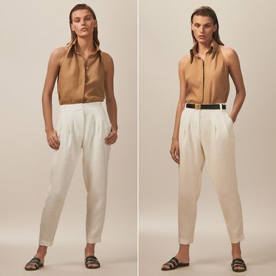 Limited Edition Slim Fit 100% Linen Trousers