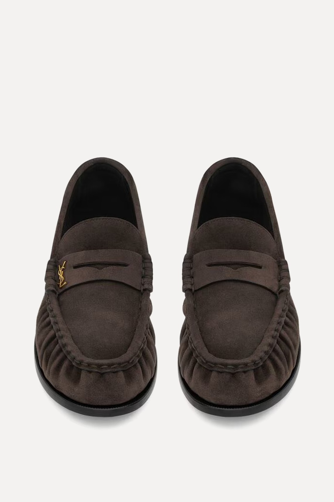 Le Loafer Logo-Embellished Suede Loafers from Yves Saint Laurent