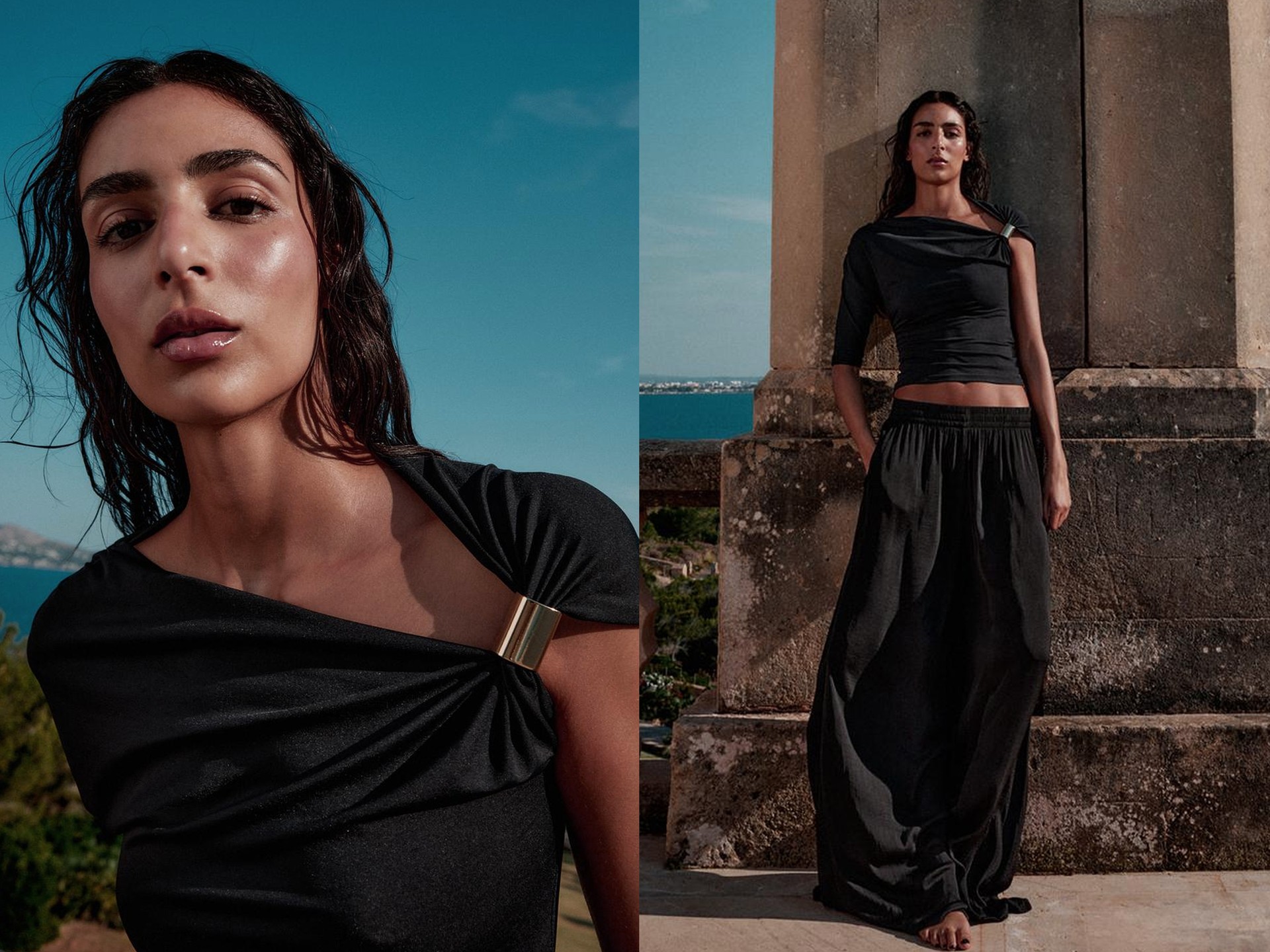 Asymmetric Polyamide Top from Zara