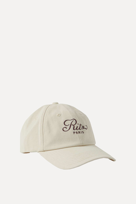 Embroidered Cotton-Canvas Baseball Cap from FRAME x Ritz Paris