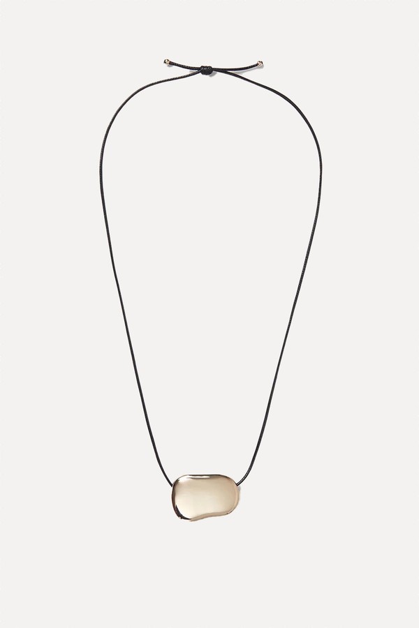 Cord Gold Pendant Necklace from The White Company