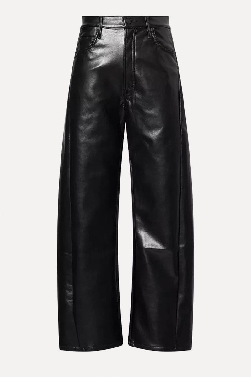 The Halfpipe Flood Faux-Leather Trousers from MOTHER