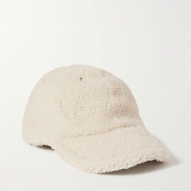 Reversible Shearling Baseball Cap from Yves Salomon