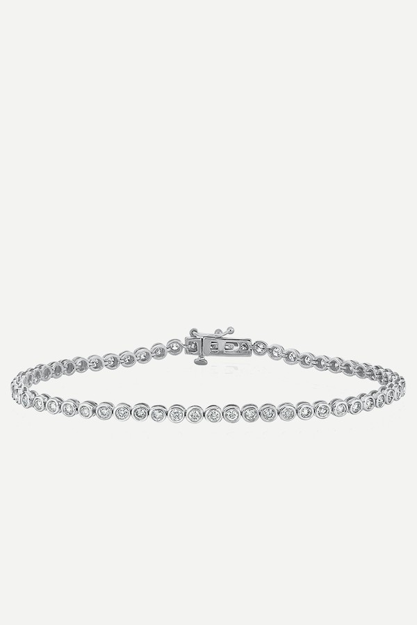 Diamond Tennis Bracelet Rubover Style